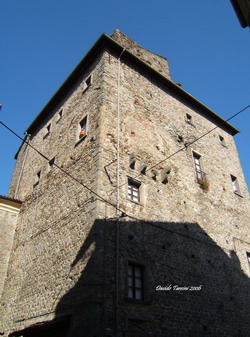 Pontremoli (Massa-Carrara, Italy). Rocchetta (Castelnuovo or Tower of Busticca [Torre di Busticca]). South-East corner. 2006