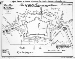 Plan de la Citadelle de Plaisance. 1807