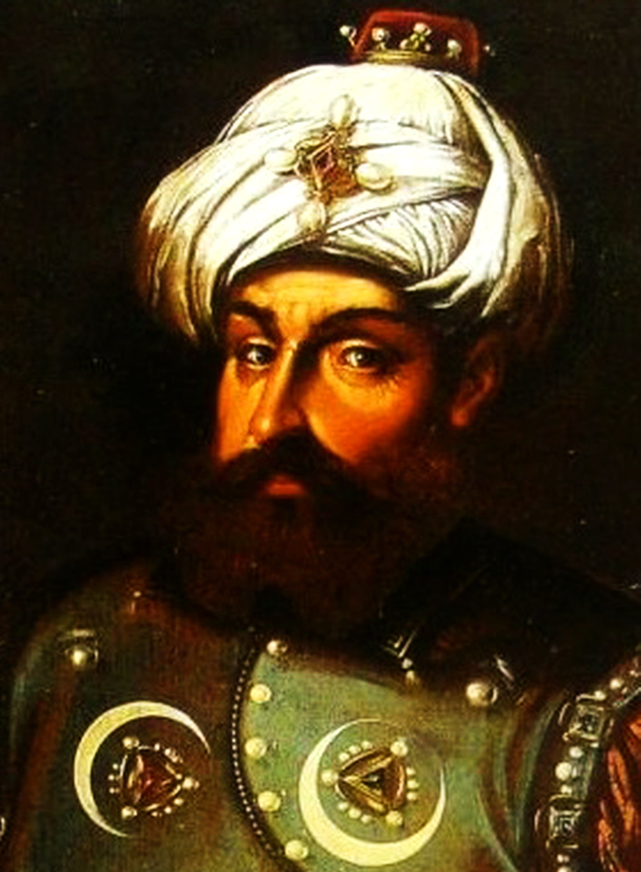 Anonimo (XVI secolo), “Ariadenus Barbarussa” (Khayr al-Dīn Barbarossa o Barbaros Hayreddin Paşa), XVI secolo, olio su tela. Parigi (Île-de-France – Francia), Museo del Louvre