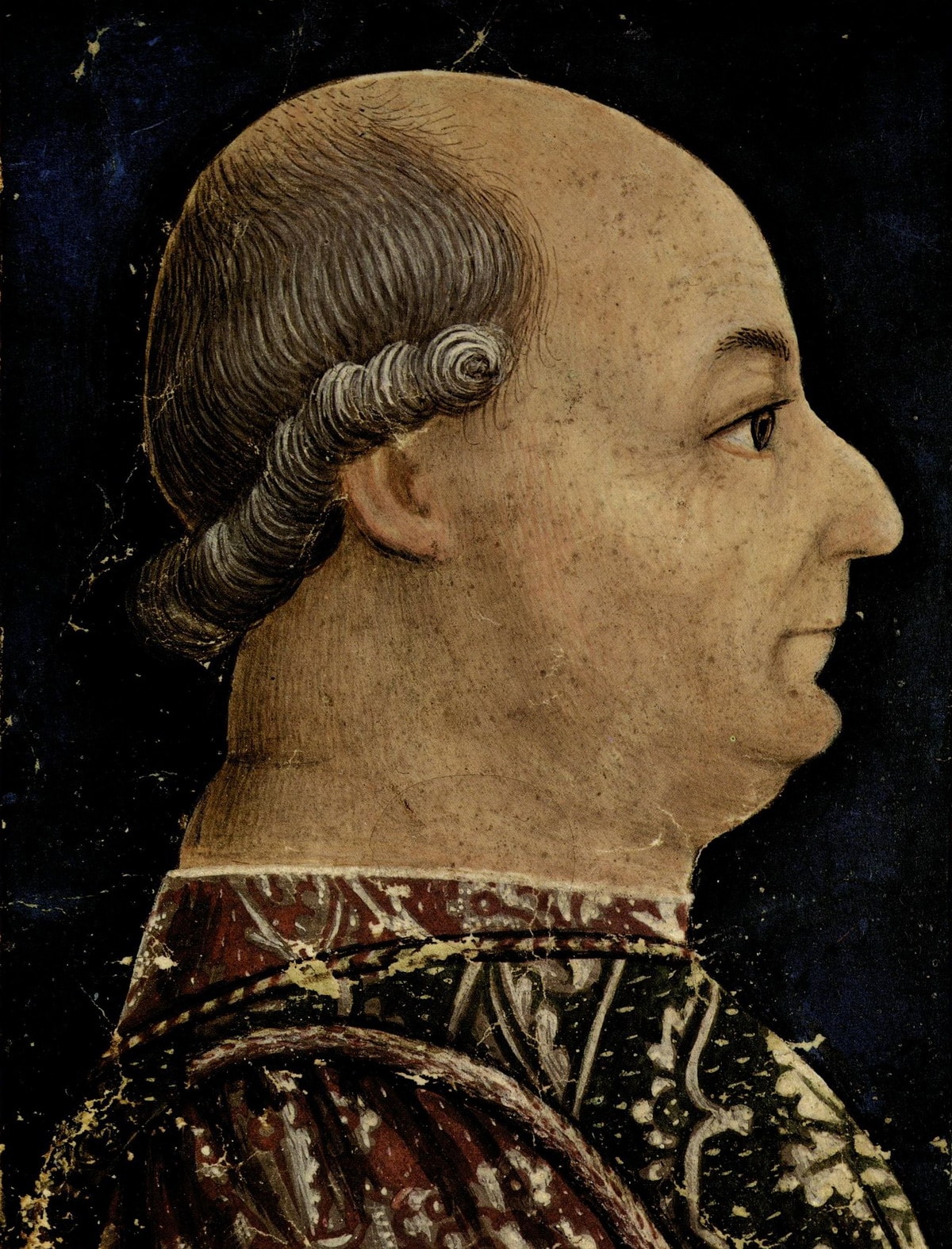 Attribuito a Bonifacio Bembo (1420-1480), “Ritratto di Francesco Sforza”, 1454-1460, miniatura. Milano (Lombardia – Italia), Biblioteca Trivulziana, codice 786