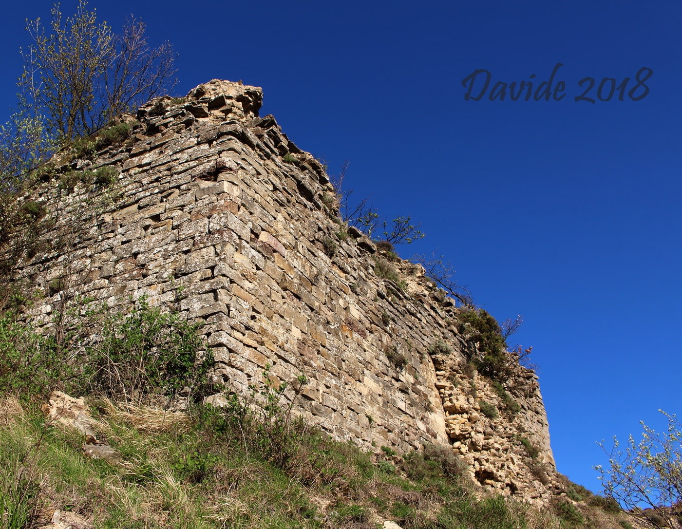 Roccaforte Ligure (Alessandria, Piemonte – Valle Spinti, Italia). Castello Spinola: fronte Sud-Ovest. Davide Tansini. 2018. Fotografia digitale