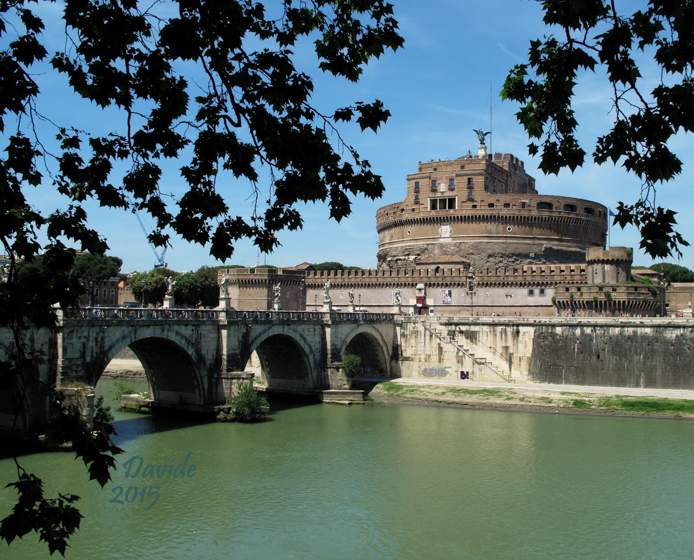 Roma (Lazio – Italia). Fiume Tevere e Castel Sant’Angelo. Davide Tansini. Maggio 2015. Fotografia digitale